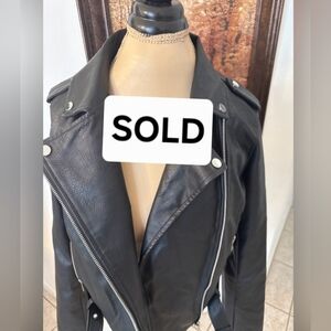 SOLD Araxie Vegan Leather Jacket